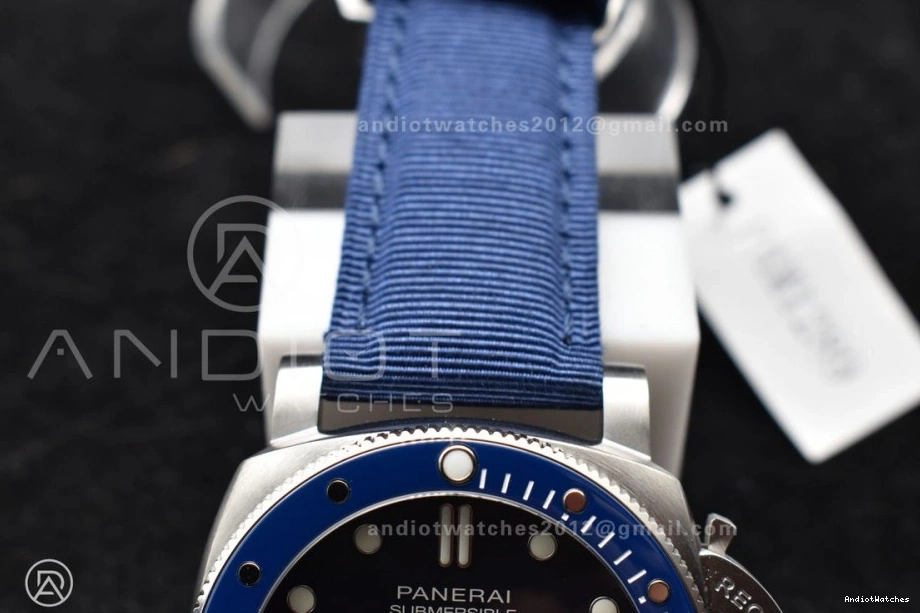 Nylon Dial Edition VSF 994 1:1 Blue Blue Best PAM1289 Strap P on Supportive 0317